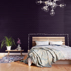 Aubergine and Black Damask Wallpaper Gallery Image 3