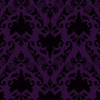 Aubergine and Black Damask Coffee Mug Gallery Image 2