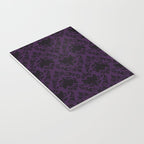 Aubergine and Black Damask Notebook Gallery Image 3