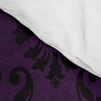 Aubergine and Black Damask Comforter Gallery Image 4