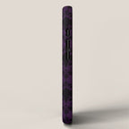 Aubergine and Black Damask iPhone Case Gallery Image 2