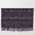 Aubergine and Black Damask Wall Hanging Gallery Image 1
