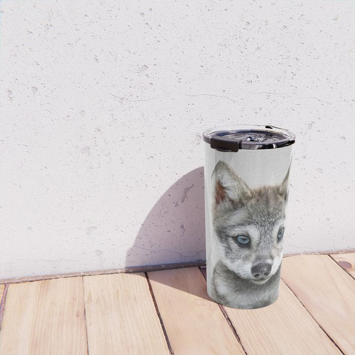 Baby Wolf - Colorful Travel Mug Gallery Image 4