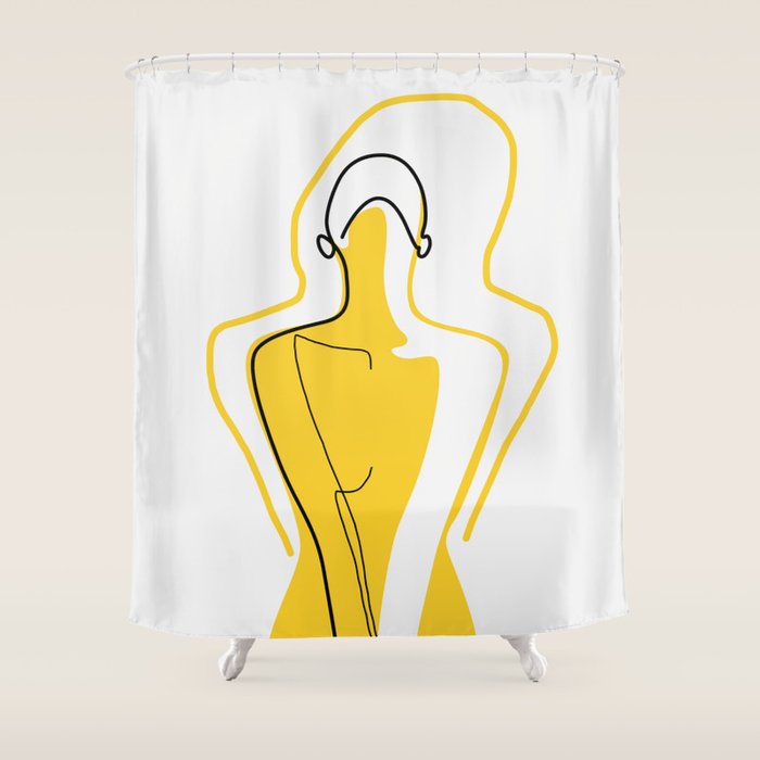 Sun Kissed Shy Girl Shower Curtain Gallery Image 1