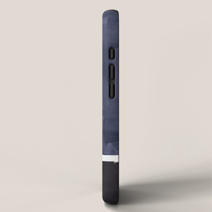 Navy Black Rothko Fun Colorful Mid Century Modern Abstract Painting Shapes Pattern iPhone Case Gallery Image 2