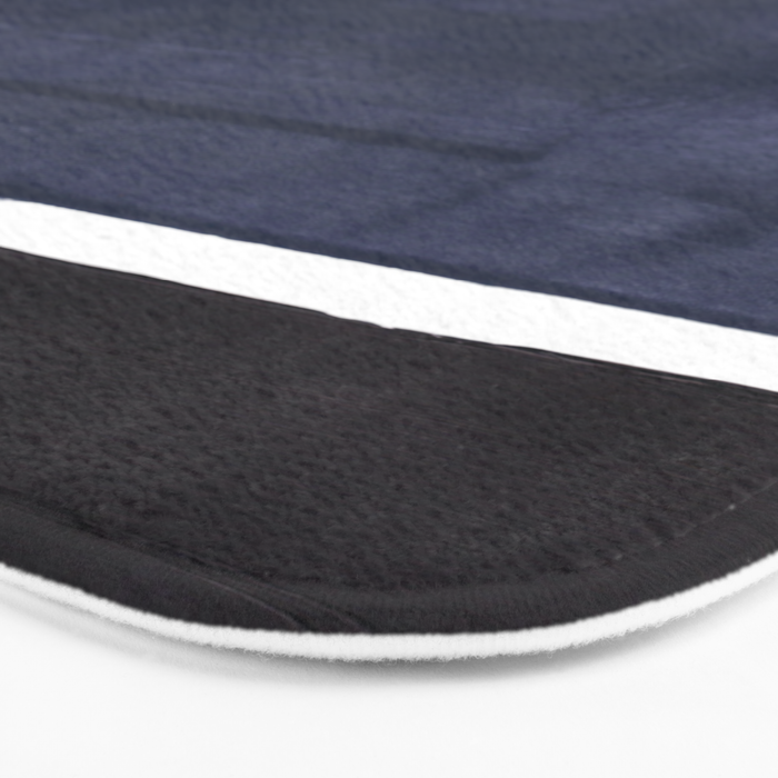 Navy Black Rothko Fun Colorful Mid Century Modern Abstract Painting Shapes Pattern Bath Mat Gallery Image 3