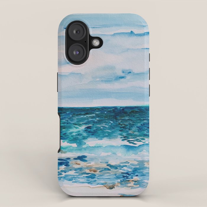 Cabo Beach Mexico Watercolor #1 iPhone Case Gallery Image 1