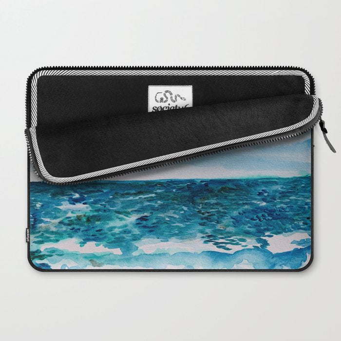 Cabo Beach Mexico Watercolor #1 Laptop Sleeve Gallery Image 2