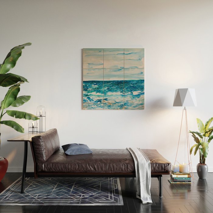 Cabo Beach Mexico Watercolor #1 Wood Wall Art Gallery Image 2