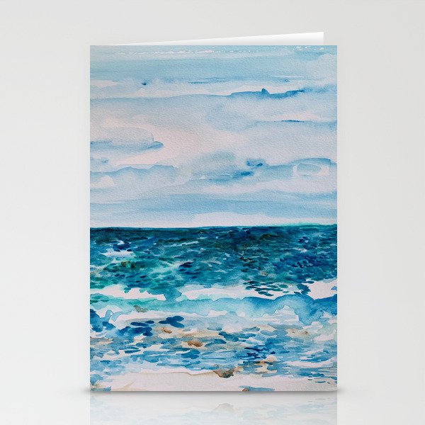 Cabo Beach Mexico Watercolor #1 Stationery Card Gallery Image 1