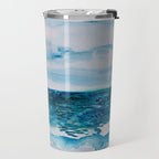 Cabo Beach Mexico Watercolor #1 Travel Mug Gallery Image 2
