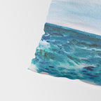 Cabo Beach Mexico Watercolor #1 Pillow Sham Gallery Image 4