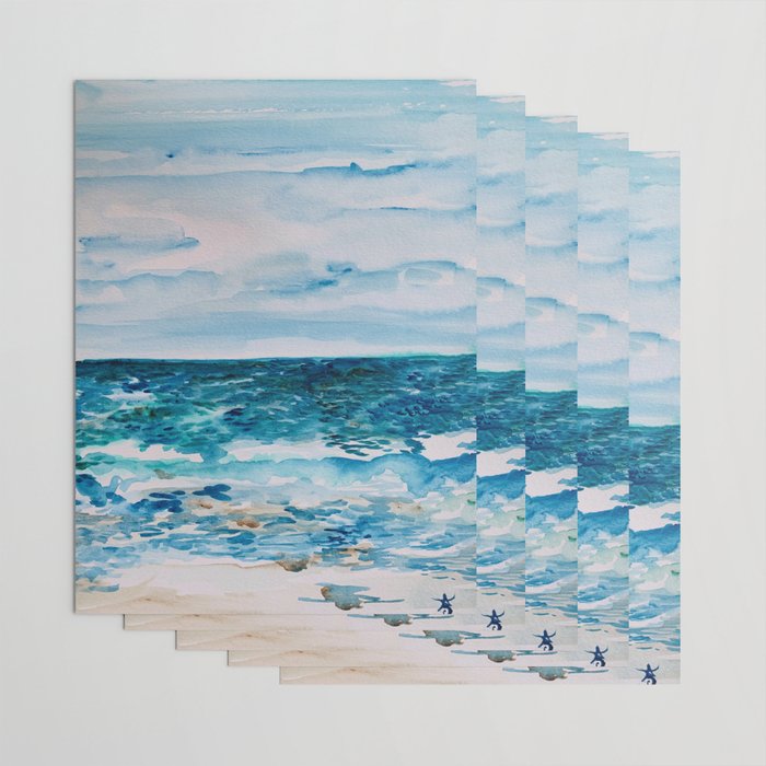 Cabo Beach Mexico Watercolor #1 Wrapping Paper Gallery Image 3