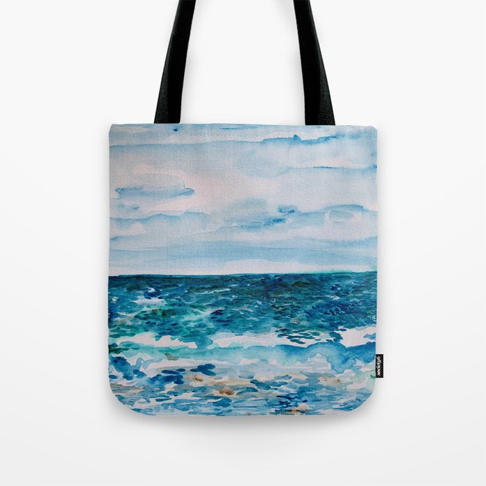 Cabo Beach Mexico Watercolor #1 Tote Bag Gallery Image 1