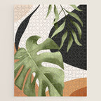 Abstract Art Tropical Leaves 23 Jigsaw Puzzle Gallery Image 1
