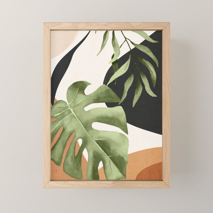 Abstract Art Tropical Leaves 23 Mini Art Print Gallery Image 1