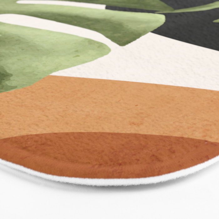 Abstract Art Tropical Leaves 23 Bath Mat Gallery Image 3