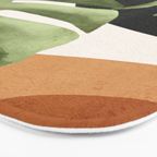 Abstract Art Tropical Leaves 23 Bath Mat Gallery Image 3