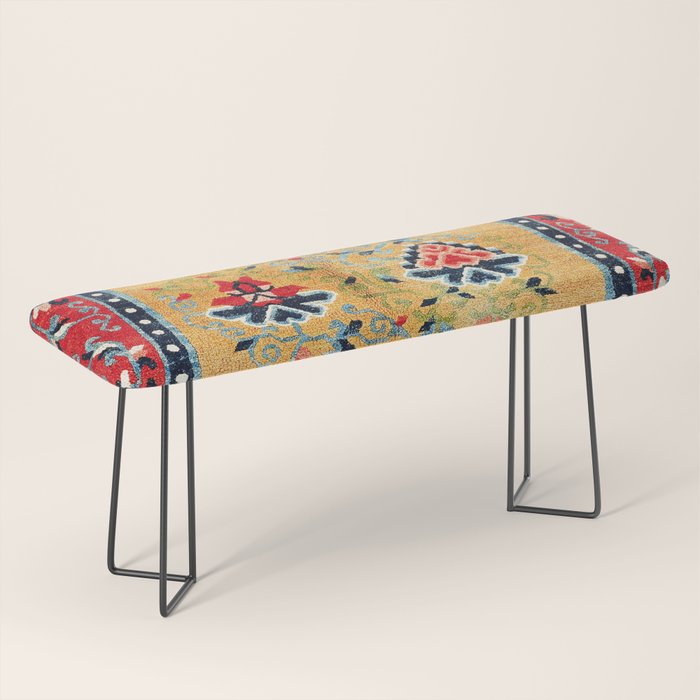 Shigatse Khaden South Tibetan Rug Print Bench Gallery Image 1