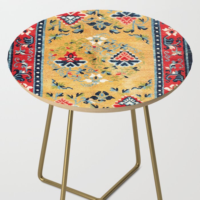Shigatse Khaden South Tibetan Rug Print Side Table Gallery Image 2