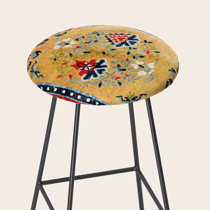 Shigatse Khaden South Tibetan Rug Print Stool Gallery Image 2