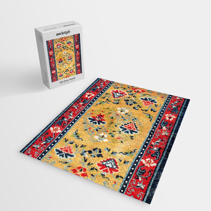 Shigatse Khaden South Tibetan Rug Print Jigsaw Puzzle Gallery Image 2