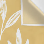 Botanic Pattern - White Yellow Wall Tapestry Gallery Image 3