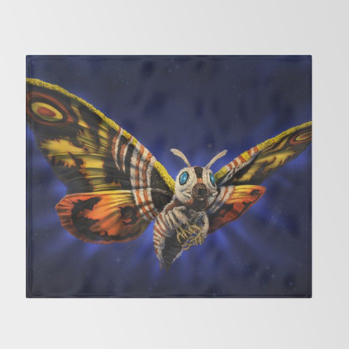 Mothra Queen of Monsters Throw Blanket Gallery Image 2