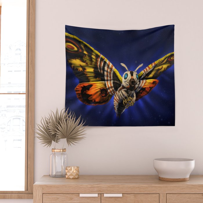 Mothra Queen of Monsters Wall Tapestry Gallery Image 2