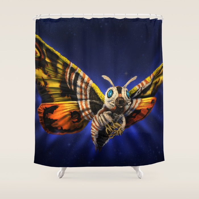Mothra Queen of Monsters Shower Curtain Gallery Image 1