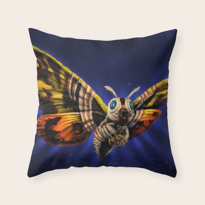 Mothra Queen of Monsters Throw Pillow Gallery Image 1