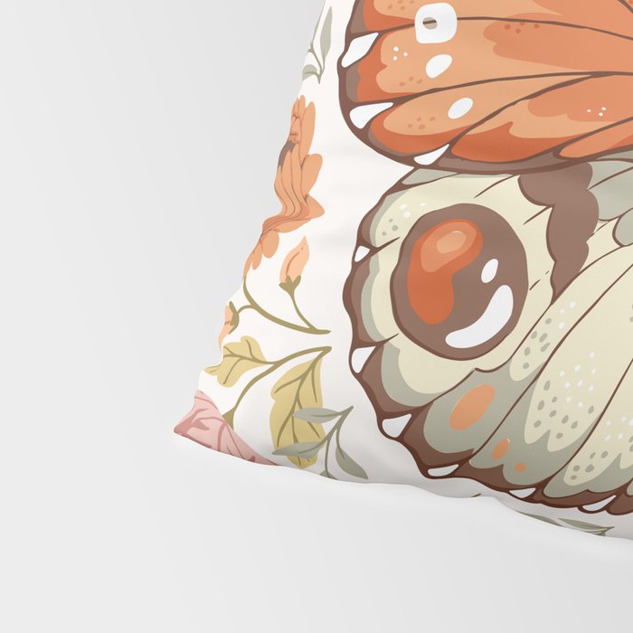 William Morris Inspired Butterfly Pillow Sham Gallery Image 4