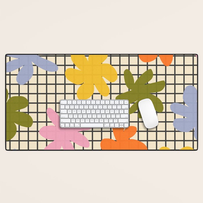 Playful Flowers #1 Desk Mat Gallery Image 1