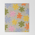 Playful Flowers #1 Throw Blanket Gallery Image 2