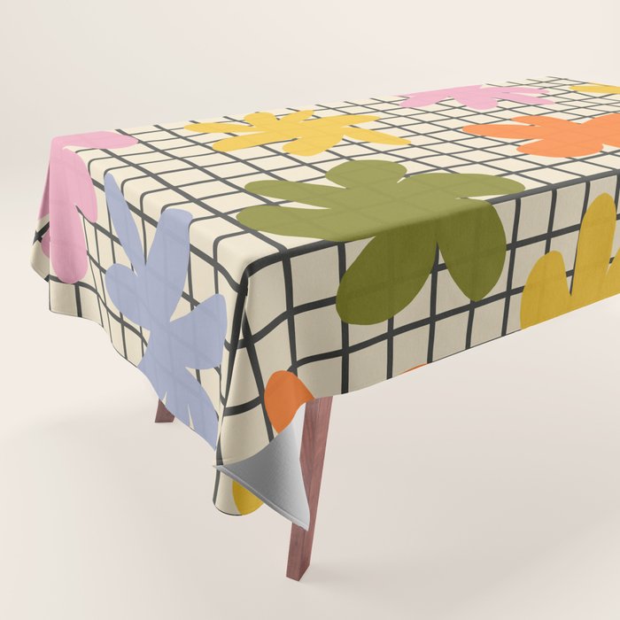 Playful Flowers #1 Tablecloth Gallery Image 1