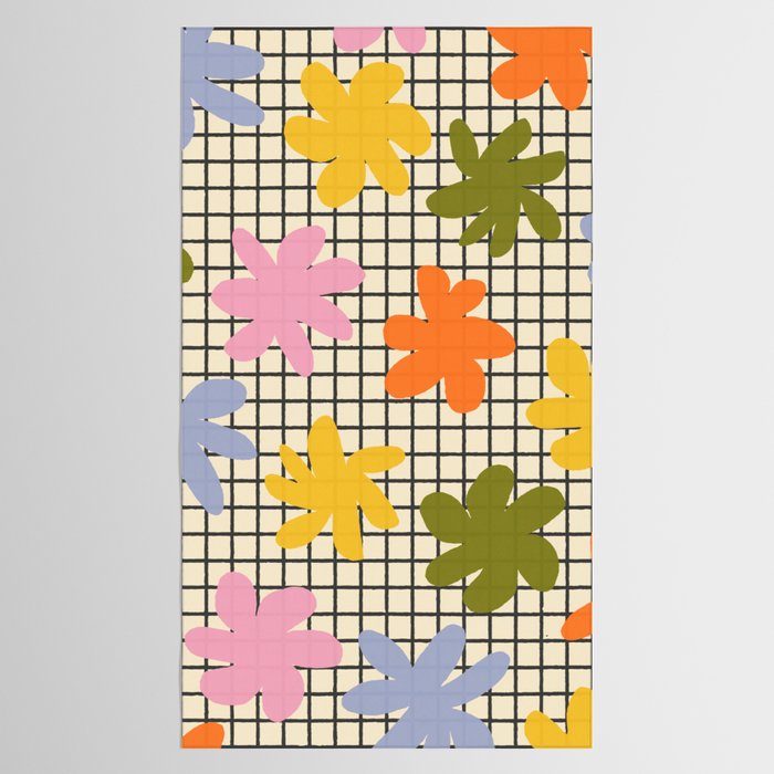 Playful Flowers #1 Tablecloth Gallery Image 2