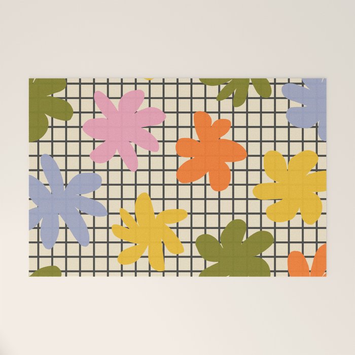 Playful Flowers #1 Welcome Mat Gallery Image 1