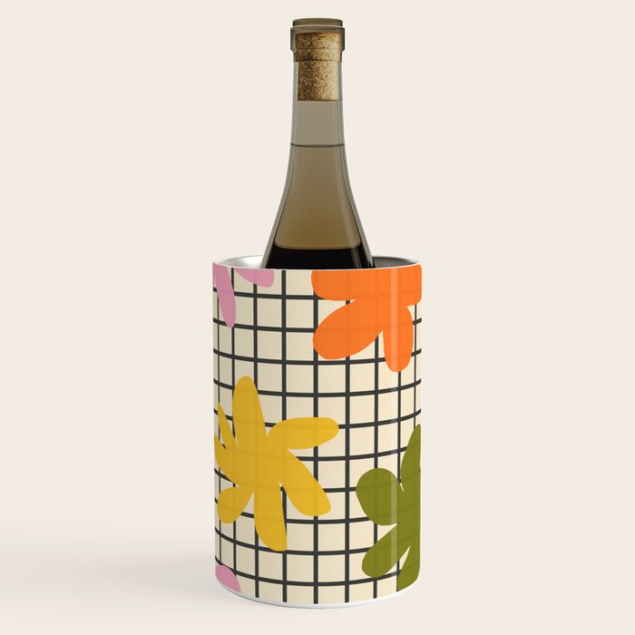 Playful Flowers #1 Wine Chiller Gallery Image 1
