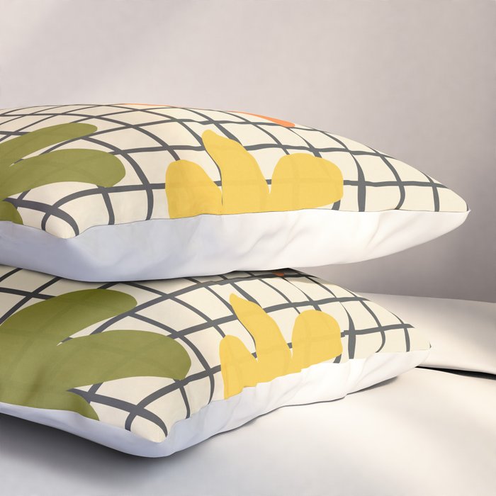 Playful Flowers #1 Pillow Sham Gallery Image 3