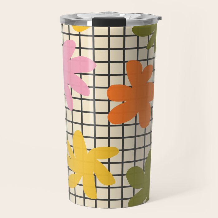Playful Flowers #1 Travel Mug Gallery Image 1