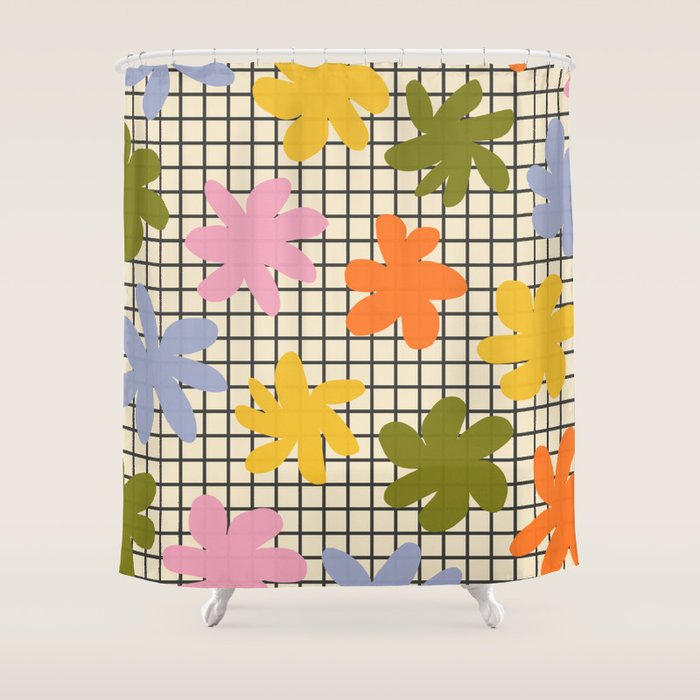 Playful Flowers #1 Shower Curtain Gallery Image 1