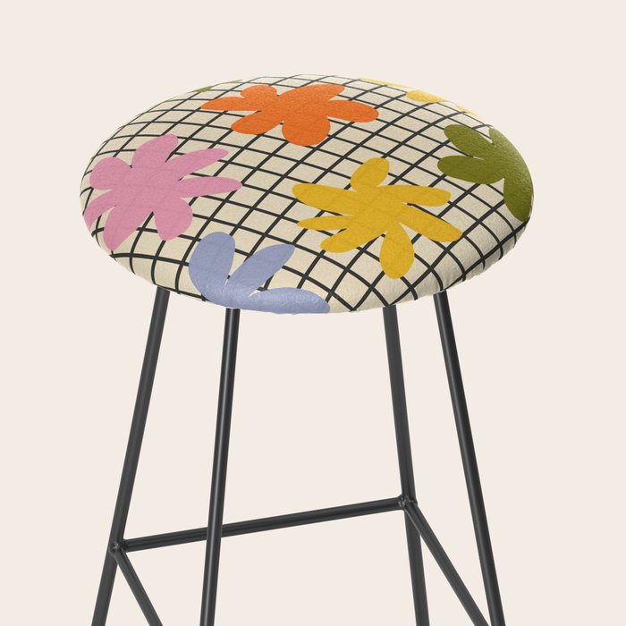 Playful Flowers #1 Stool Gallery Image 2