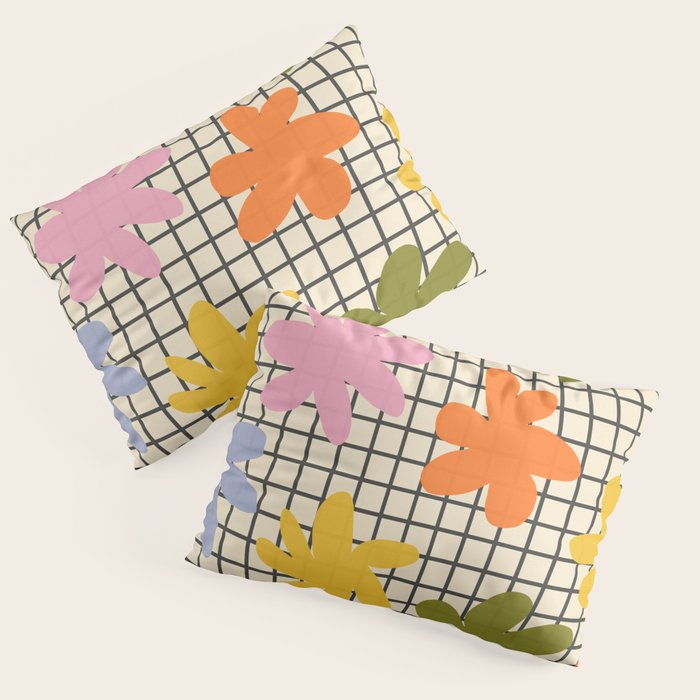 Playful Flowers #1 Pillow Sham Gallery Image 3