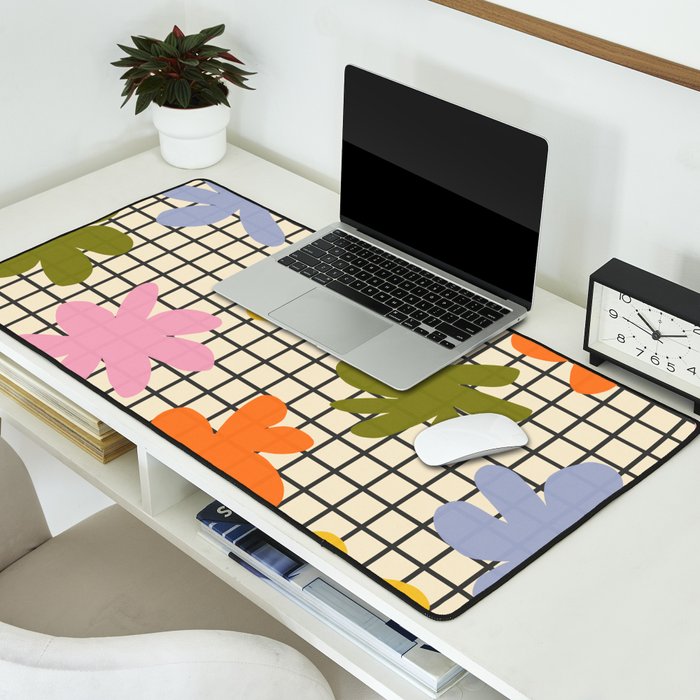 Playful Flowers #1 Desk Mat Gallery Image 2