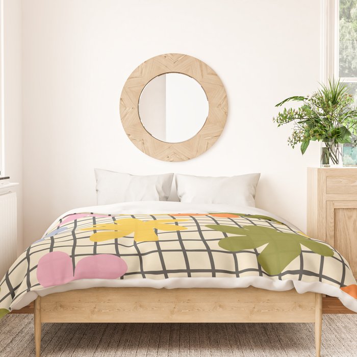 Playful Flowers #1 Duvet Cover Gallery Image 3