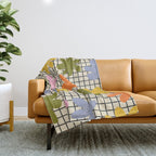 Playful Flowers #1 Throw Blanket Gallery Image 1