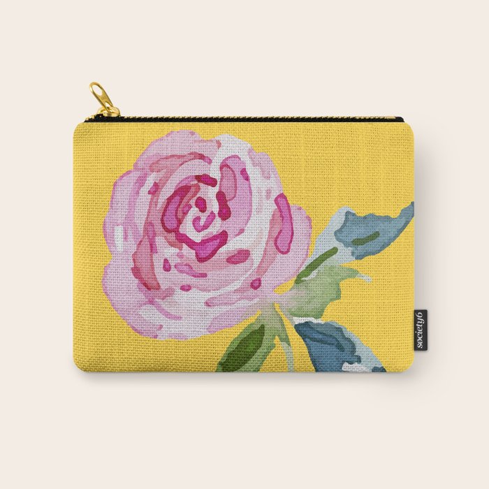 Watercolor Rose Carry All Pouch Gallery Image 1