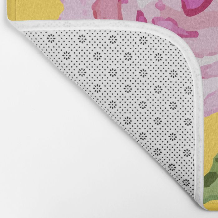 Watercolor Rose Bath Mat Gallery Image 2