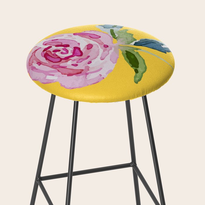 Watercolor Rose Stool Gallery Image 2