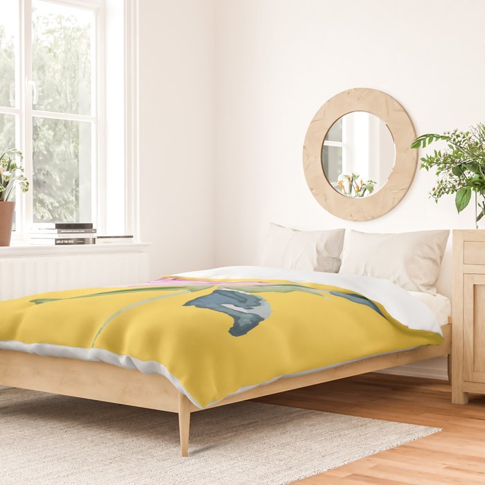 Watercolor Rose Duvet Cover Gallery Image 2